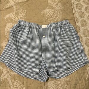 Blue Gingham Women's Shorts